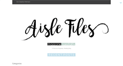 Desktop Screenshot of aislefilesblog.com